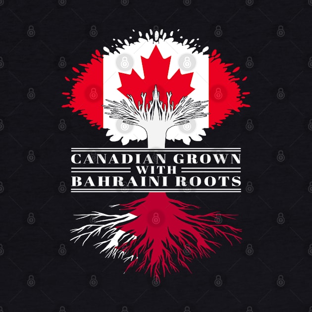 Canadian Grown With Bahraini Roots canada Bahrain Flag Tree by BramCrye